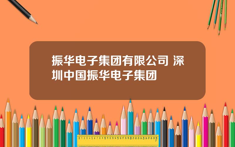 振华电子集团有限公司 深圳中国振华电子集团